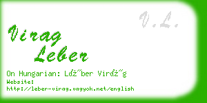 virag leber business card